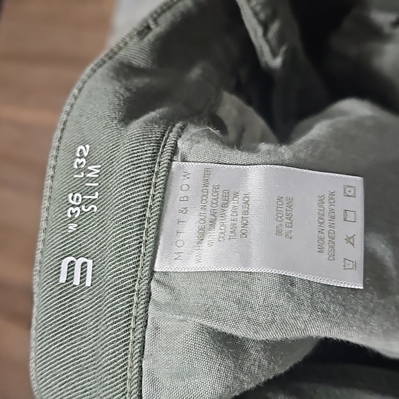 Mott‎ & Bow Green Jeans Size 36x29 - Picture 4 of 6